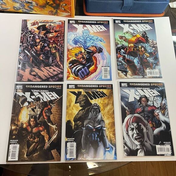 X-Men Comic Book Lot Endangered Species X-men 200 201 202 Uncanny 488 489 490 Xm - Picture 1 of 7